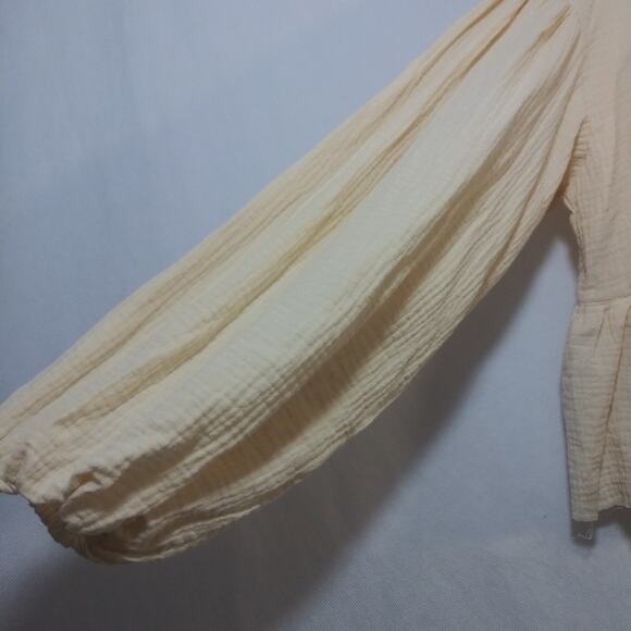 Hyfve Layered With Love Cream Natural Neutral Classic Jacket Size L - Picture 4 of 11